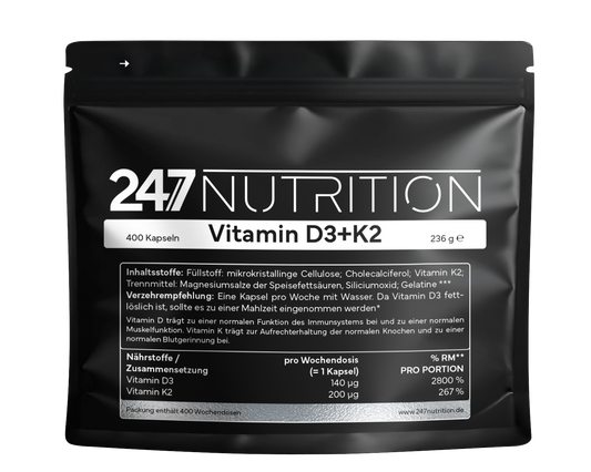 Vitamin D3+K2 - 400 Kapseln