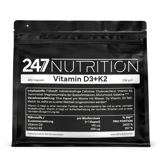 Vitamin D3+K2 - 400 Kapseln