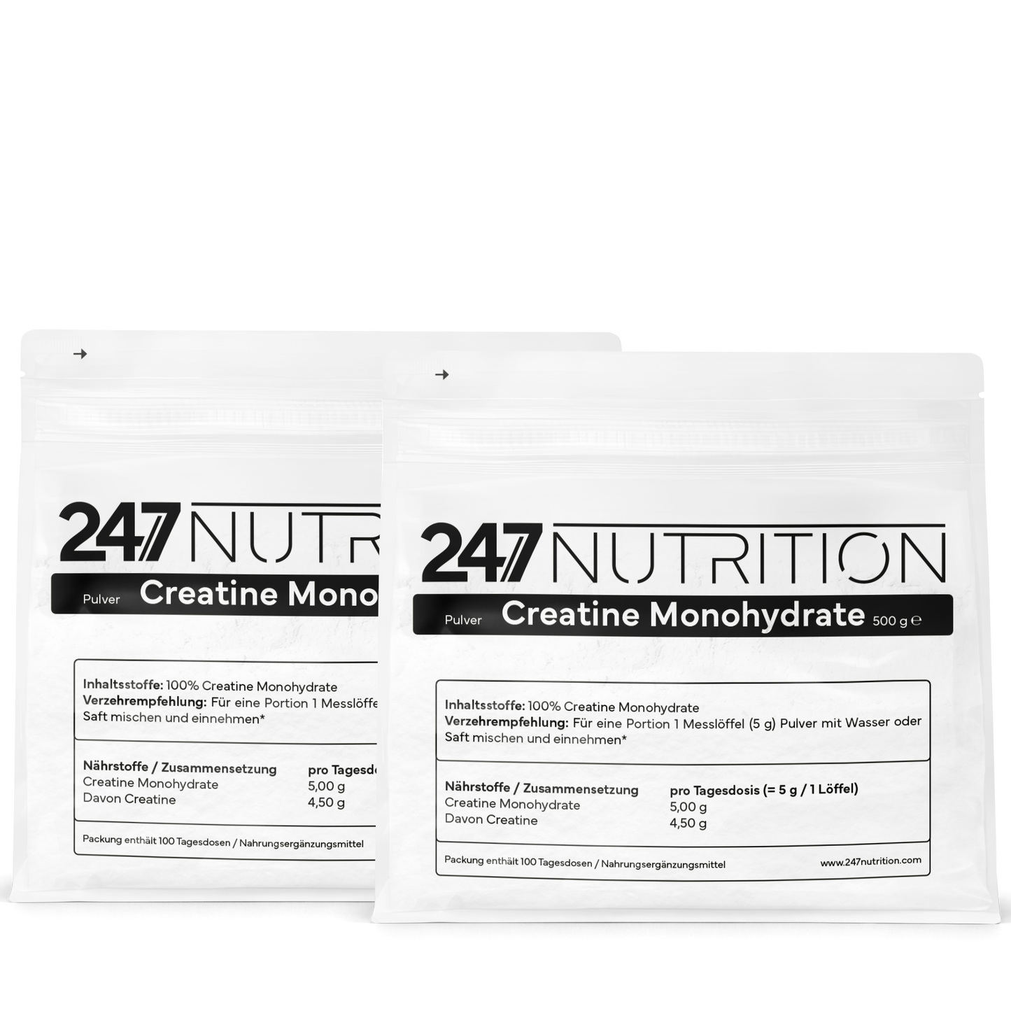 2x Creatine Monohydrate - 500g