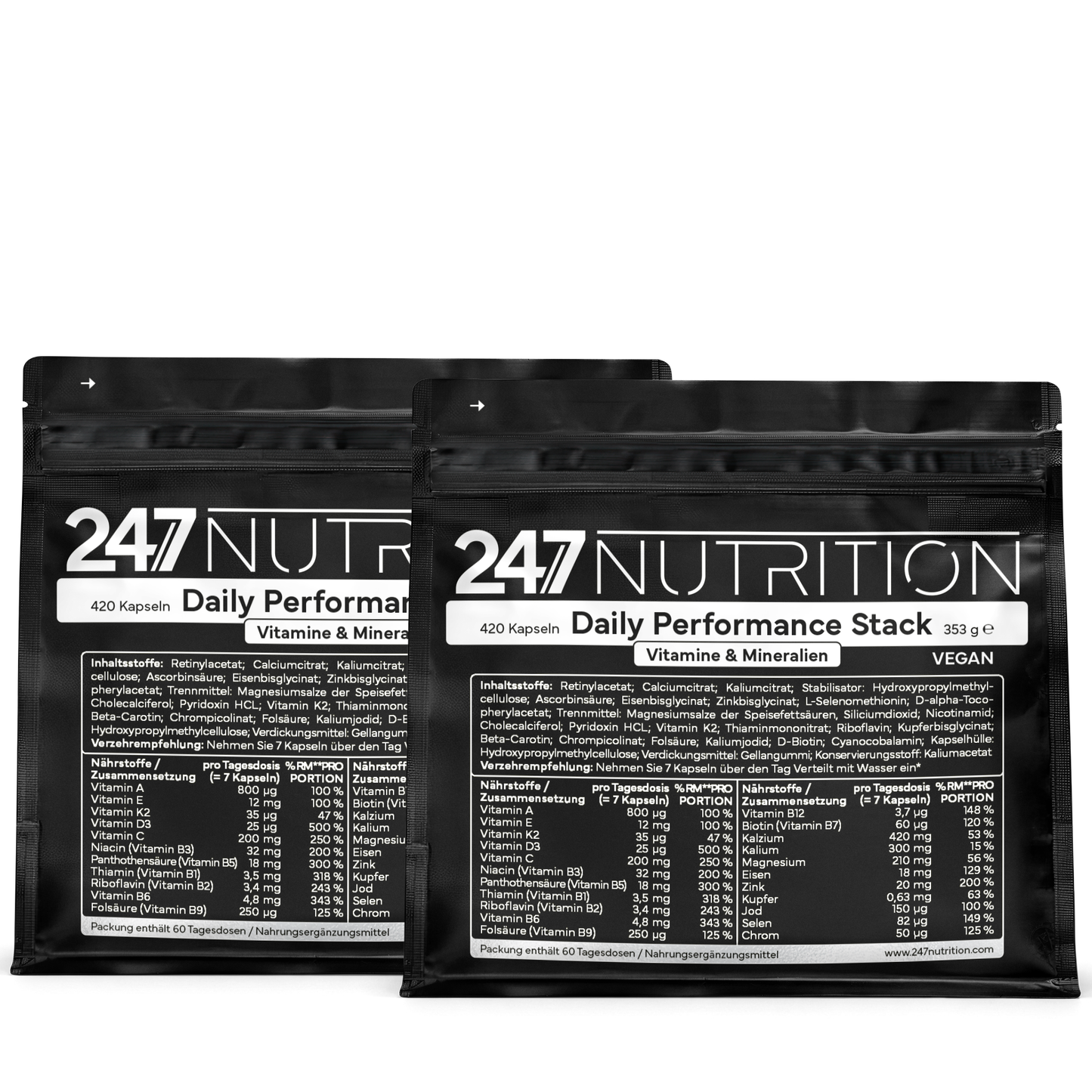 2x Daily Performance Stack - 420 Kapseln