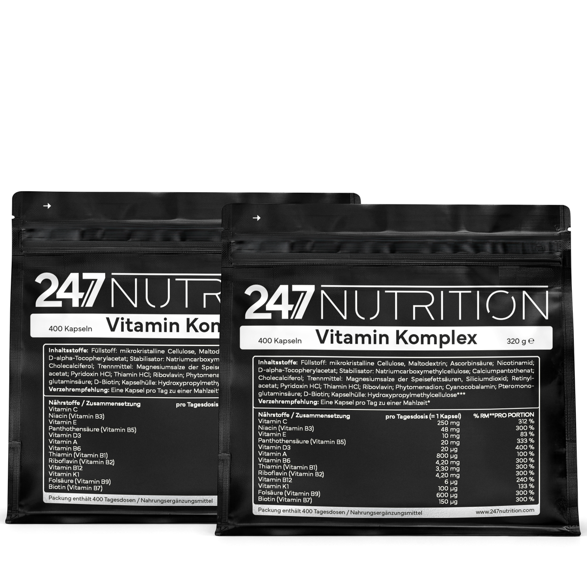 2x Vitamin Komplex - 400 Tabletten