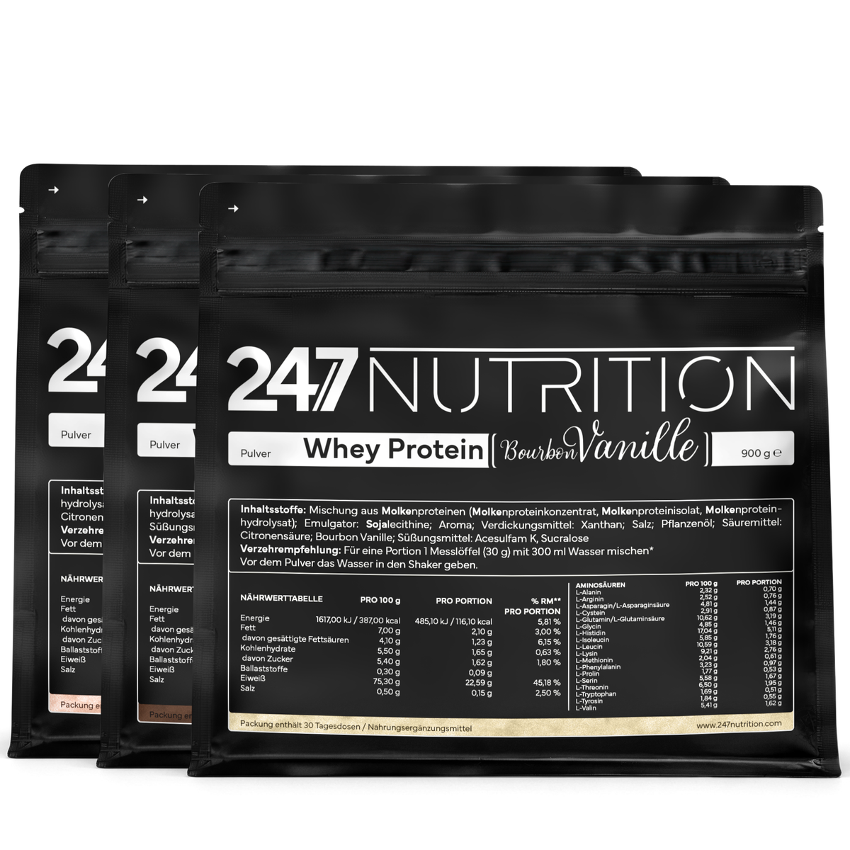 3x Whey Protein - 900g