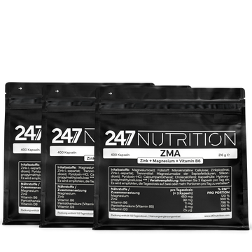 3x ZMA (Zn + Mg + VitB6) - 400 Kapseln