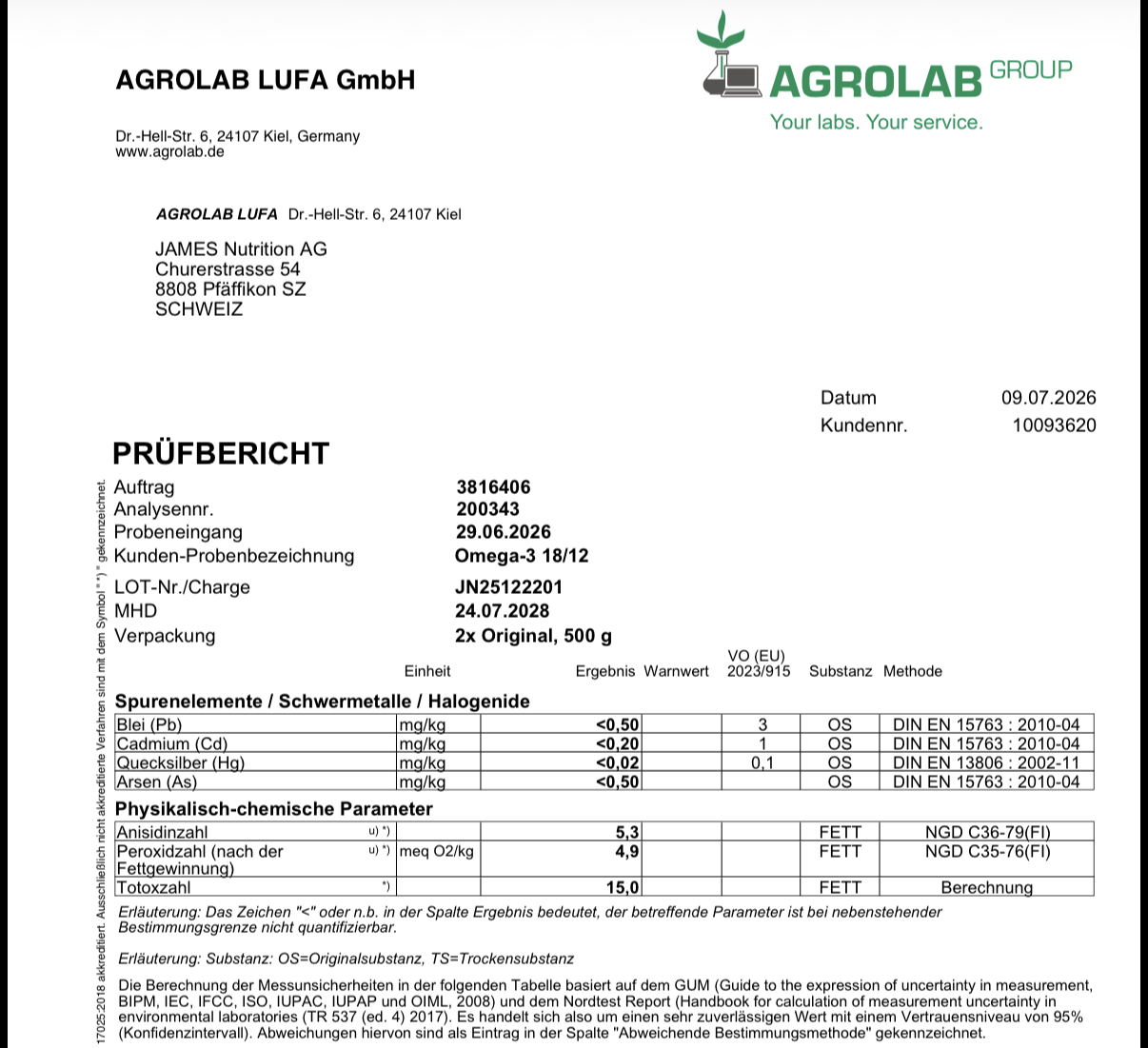 Omega-3 18/12 - 370 Kapseln