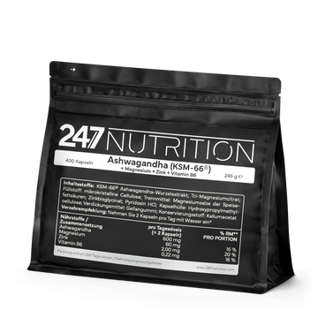 Ashwaganda + Magnesium + Zink + VitB6 - 400 Kapseln