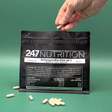 Ashwaganda + Magnesium + Zink + VitB6 - 400 Kapseln