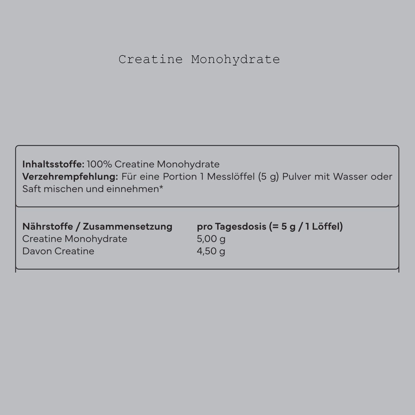 Creatine Monohydrate - 500g