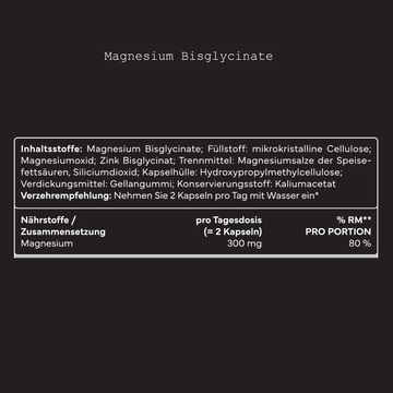 Magnesium Bisglycinate - 400 Kapseln