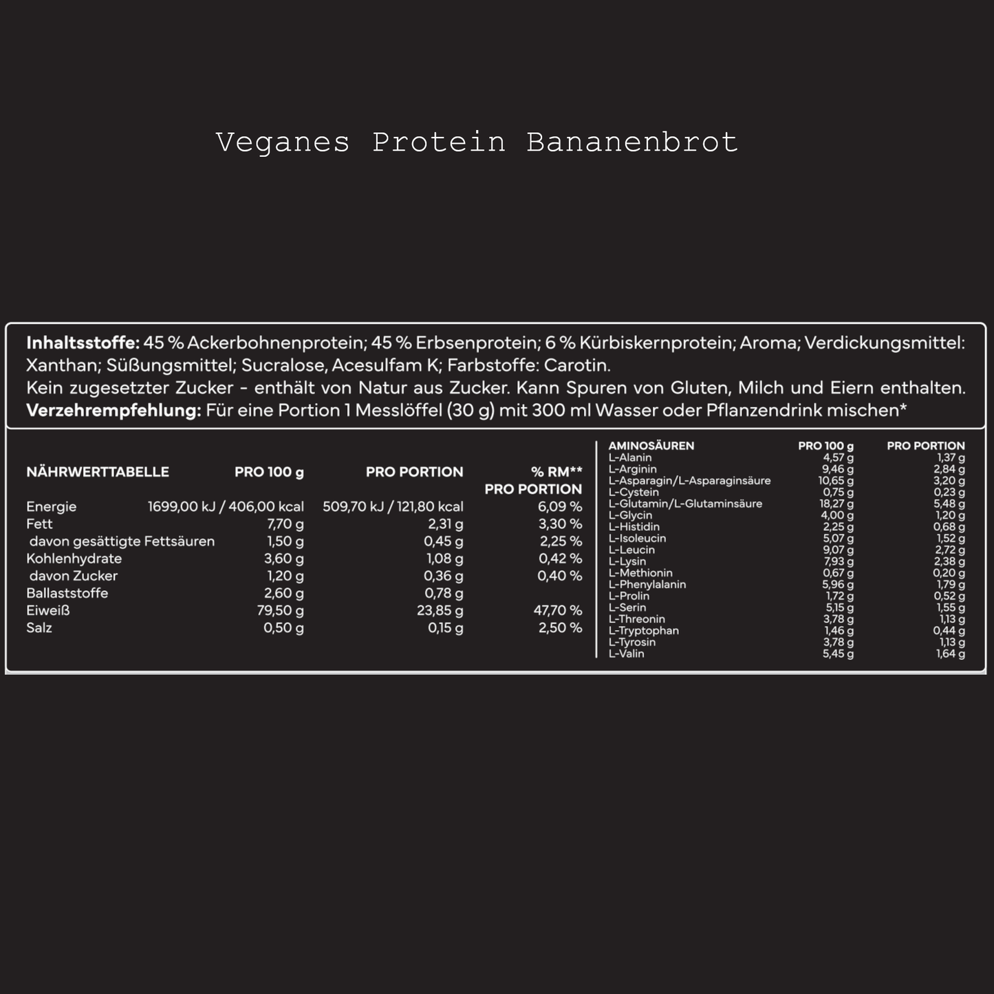 2x Veganes Protein - 900g
