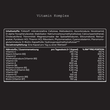 Vitamin Komplex - 400 Kapseln