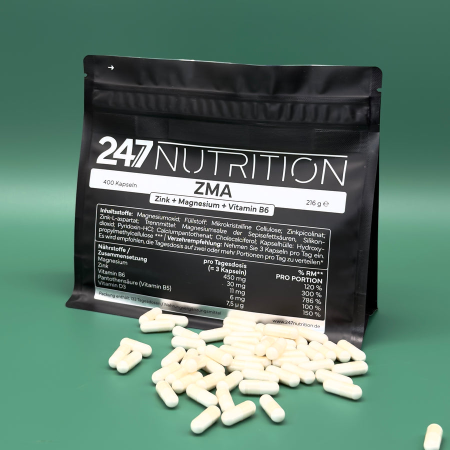 ZMA (Zn + Mg + VitB6) - 400 Kapseln