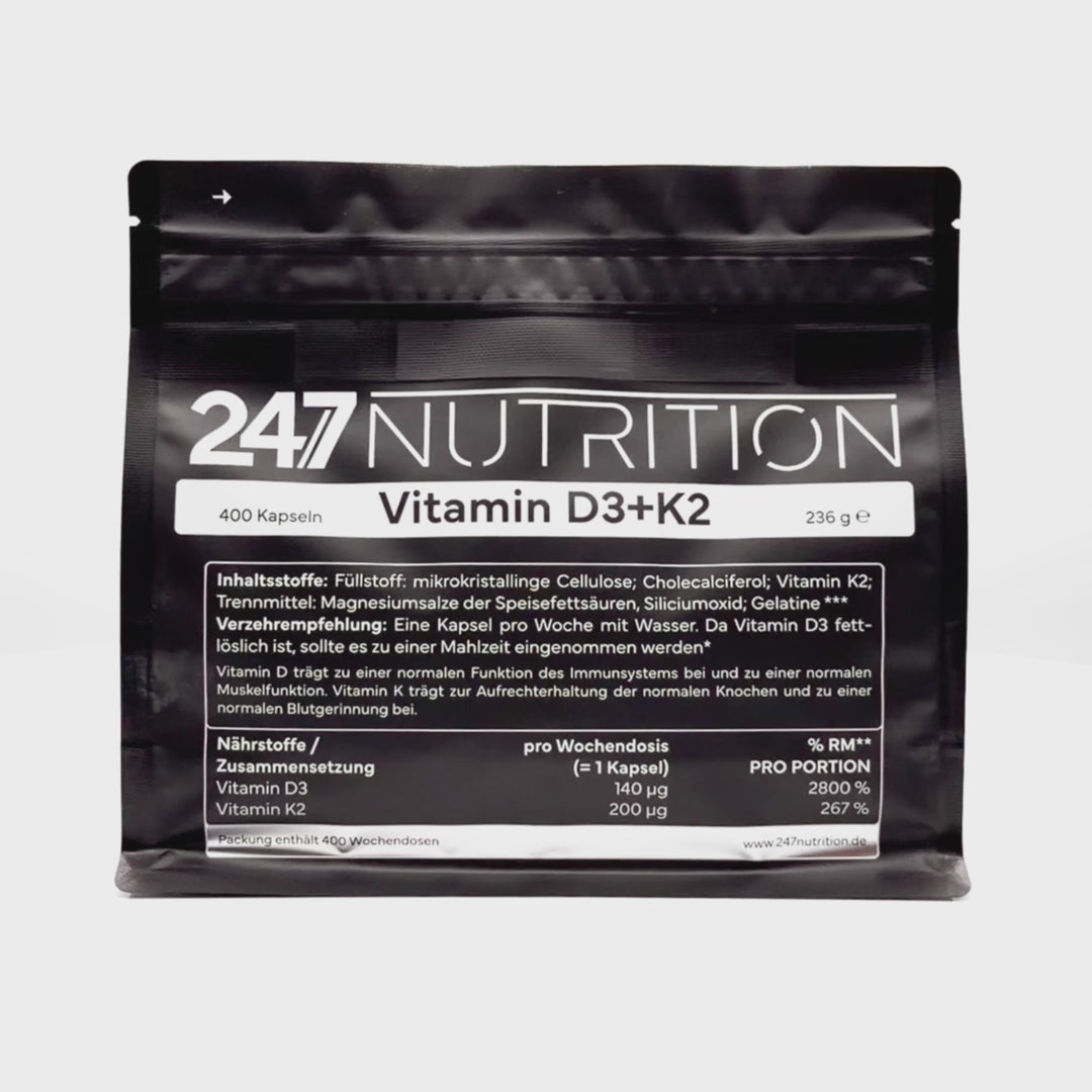 Vitamin D3+K2 - 400 Kapseln