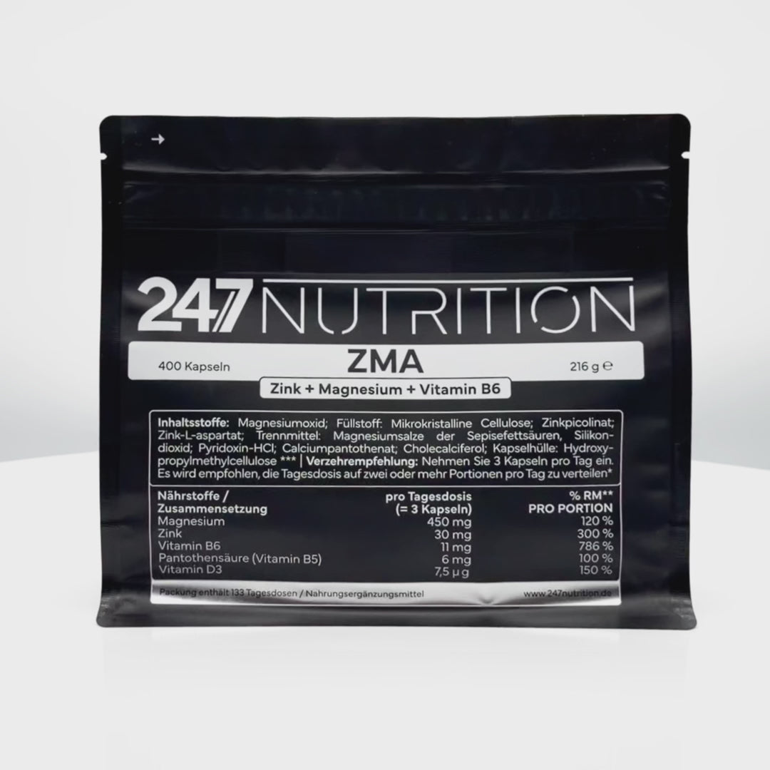 ZMA (Zn + Mg + VitB6) - 400 Kapseln